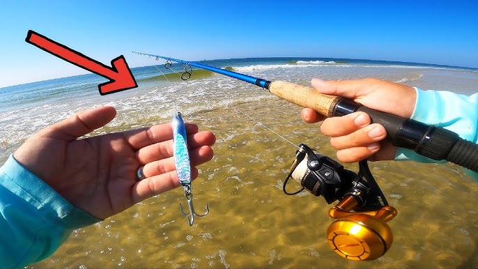 Easiest Lure for Beach Fishing (KastMaster + Squidy Bits) 