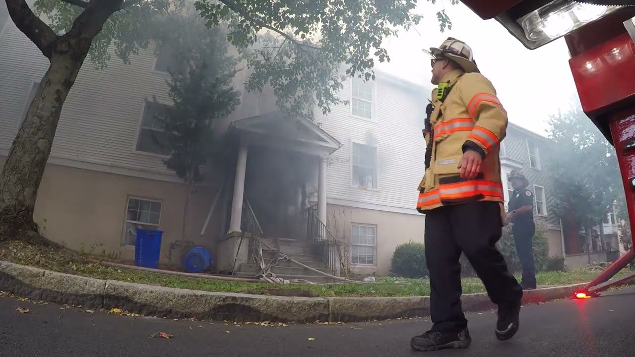 GoPro:Harrisburg City,1st Alarm #Fire #reels #vacant #row #house #tower #rooftop #smoke #hfd #views