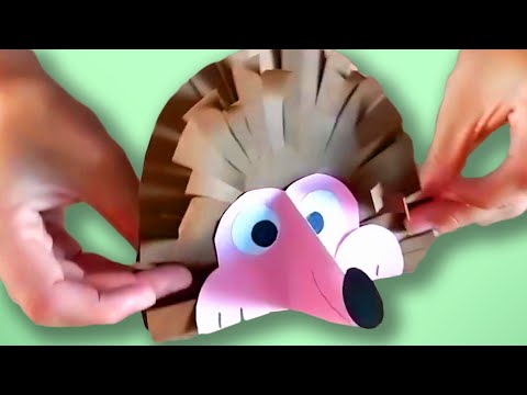 How To Make a Paper Hedgehog - DIY Hedgehog - Paper Craft