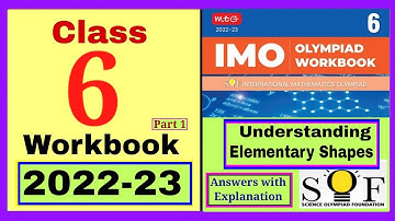 IMO Class 6 workbook 2022-23 Understanding Elementary Shapes, Mathmatics Olympiad