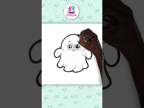 Dibujo de Fantasma 👻 #shorts #chikiarte #dibujos