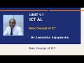 Unit 1 1 Concept of ICT