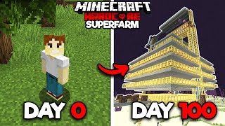 100 HARI MINECRAFT HARDCORE SUPERFARM ❗❗❗