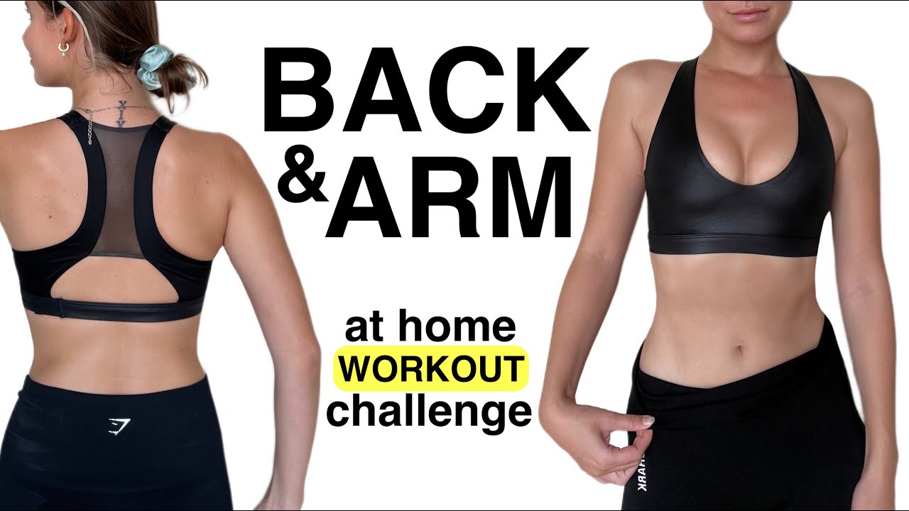 10 min Back & Arms Workout *no more bra bulge* 