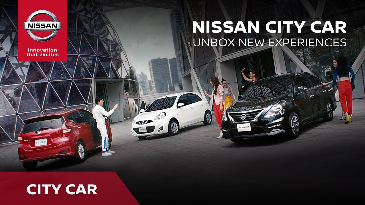 Nissan city car driving