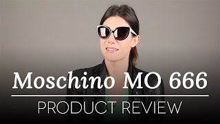 Moschino Sunglasses Review - Moschino MO 666 03 BL Sunglasses