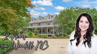 Discover Wendel NC's Most Charming & Private Estate For Sale Set on 2 Acres!