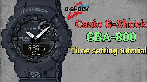 Casio G-Shock GBA-800 Time setting tutorial | TrendWatchLab