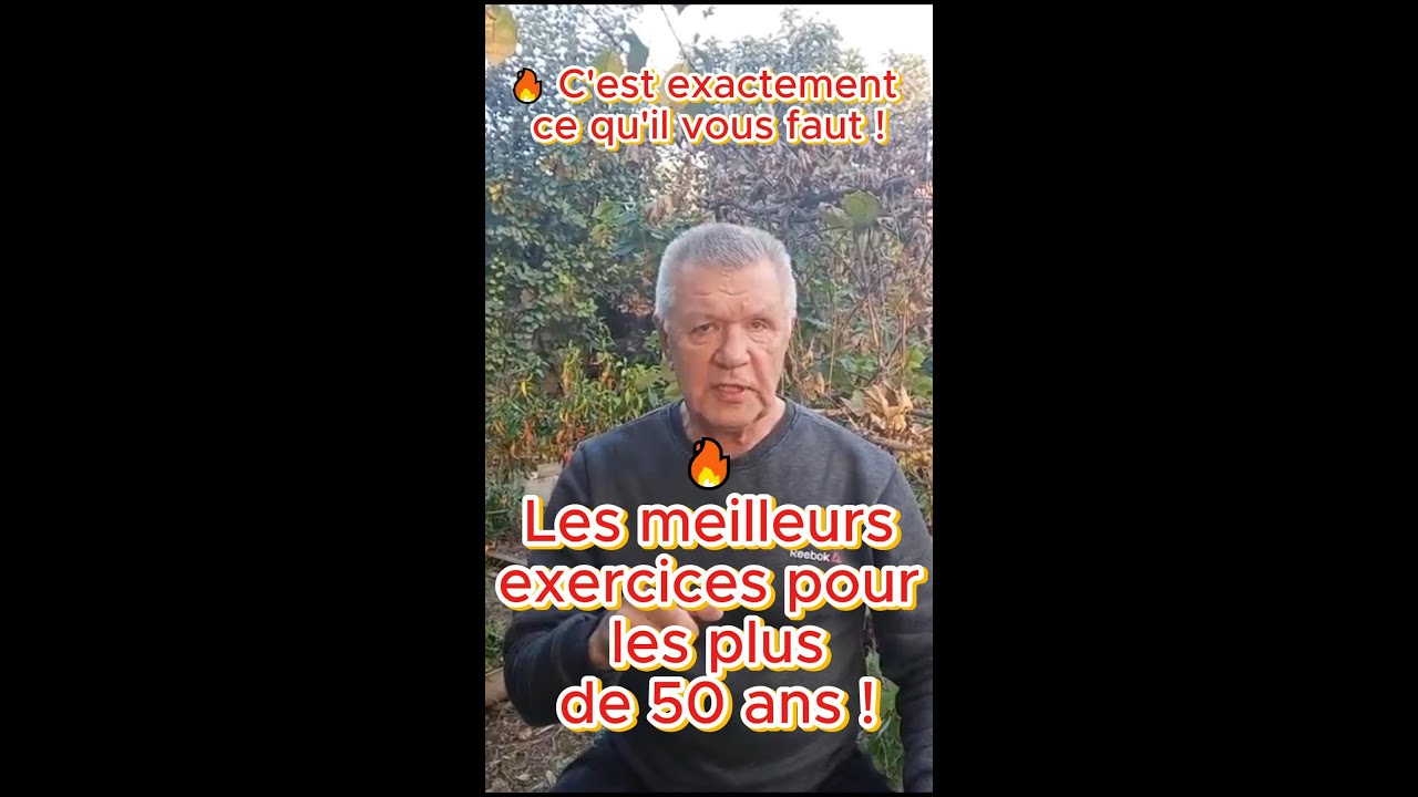 🔥 Les meilleurs exercices pour les plus de 50 ans ! #rides #exercices # ...