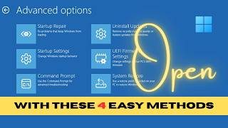 How to Open Advanced Startup Options in Windows 11 | Enter Recovery Mode (WinRE)