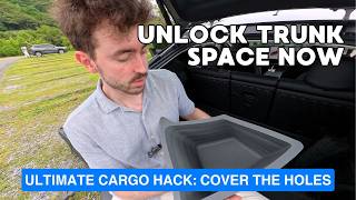 Unlock more space in your Tesla trunk with this upgrade... | Trunk Storage Bins