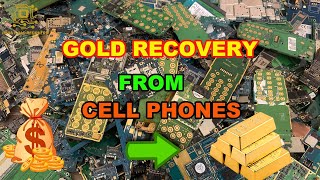 Извлечение золота из старых сотовых телефонов. Сотовые телефоны Доски Золото Восстановление.