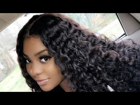 Middle Part Sew In Deep Wave Bundles Youtube