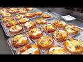 Crazy Toppings! Unique Bacon Cheese Egg Bread Making - Korean Bakery