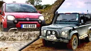 Can A Fiat Panda Cross Beat A Land Rover Defender? #TBT  Fifth Gear