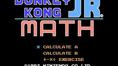 [Longplay] NES - Donkey Kong Jr Math