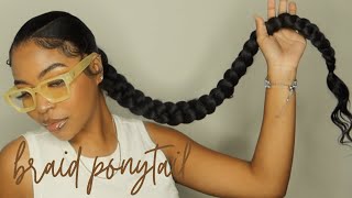 How To: Braided Ponytail V-Part Style *tutorial*