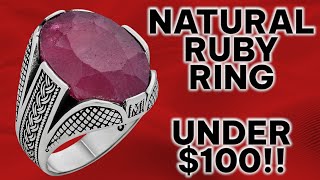 Natural Ruby Gemstone ✅ Real 925 Silver ✅ ItaliaChains Mens Silver Ring Review ✅
