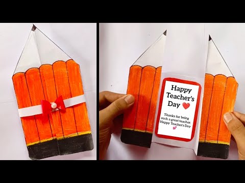 Teacher's day greeting card | Easy and beautiful card for Teacher's day | DIY Teacher's Day Card