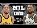 Milwaukee Bucks vs Indiana Pacers Full Game 1 Highlights  Apr 21 2024NBAPlayoffs