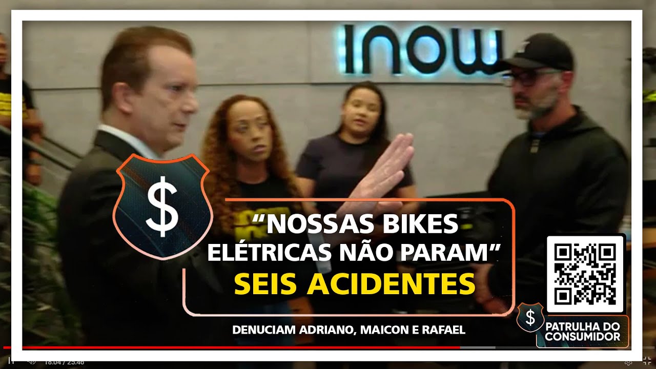“NOSSAS BIKES ELÉTRICAS NÃO PARAM” – SEIS ACIDENTES