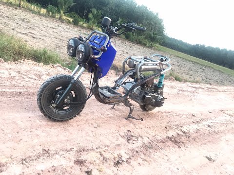Video Atila độ Zoomer 50 - từng chi tiết - part 1- Xe Kiểng - youtube