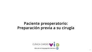 Pre-surgery preparation (Adults) | Cardio VID Clinic