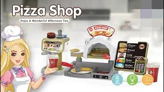 ☕🍕 Elecart Coffee & Pizza Shop Playset for Kids | Pretend Cooking & Café Role Play Fun 👩‍🍳✨ screenshot 2