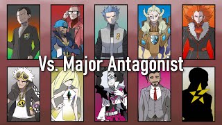 Pokémon Music  All Major Antagonist Battle Themes from the Core Series (All Versions)