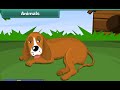 Animals for nursery kg students animation