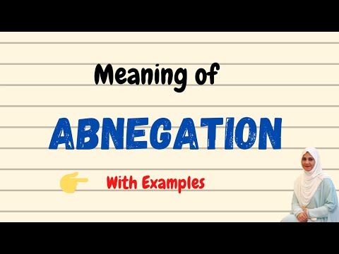 Daily vocabulary | Abnegation Meaning | Vocabgram