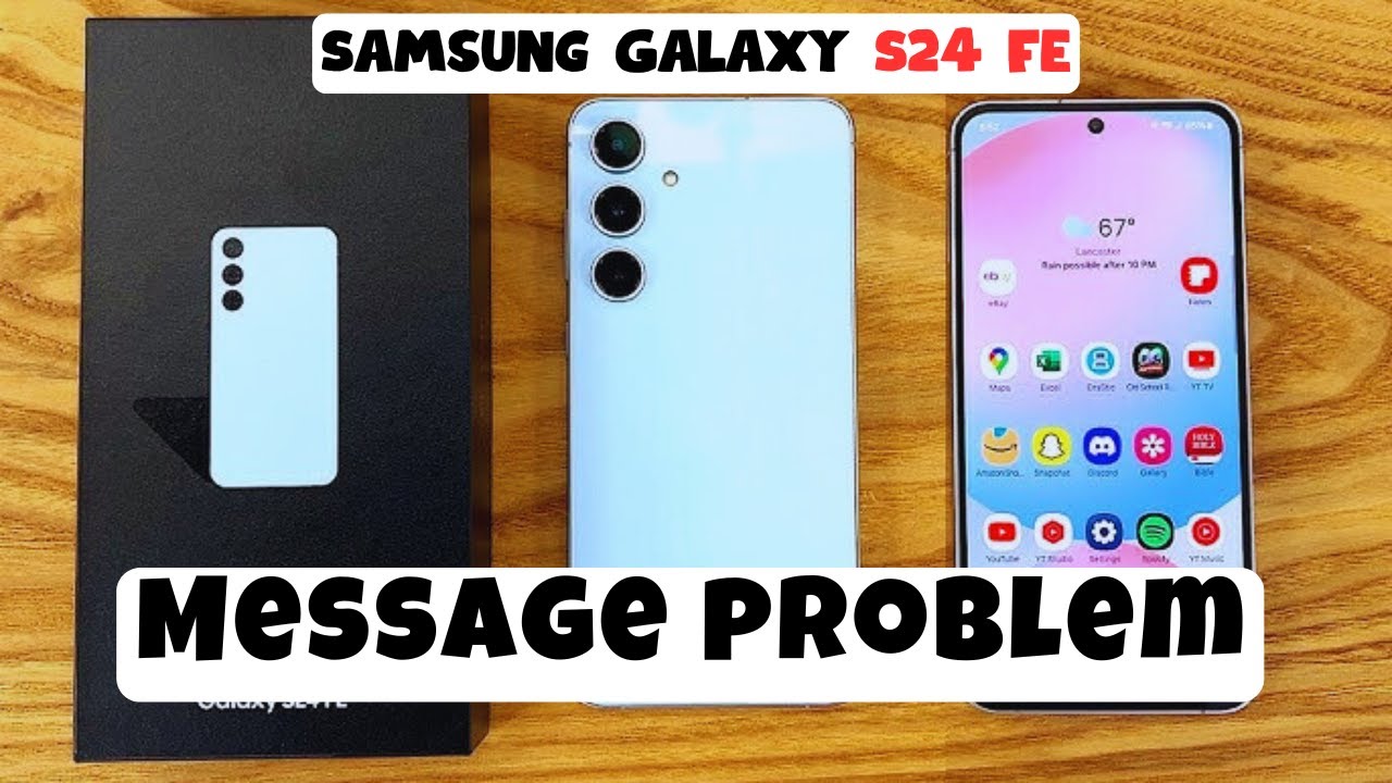 Solve the message not receiving or sending problem Samsung S24 FE ...