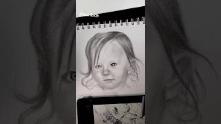 “This child portrait was my inspiration for today’s drawing.”