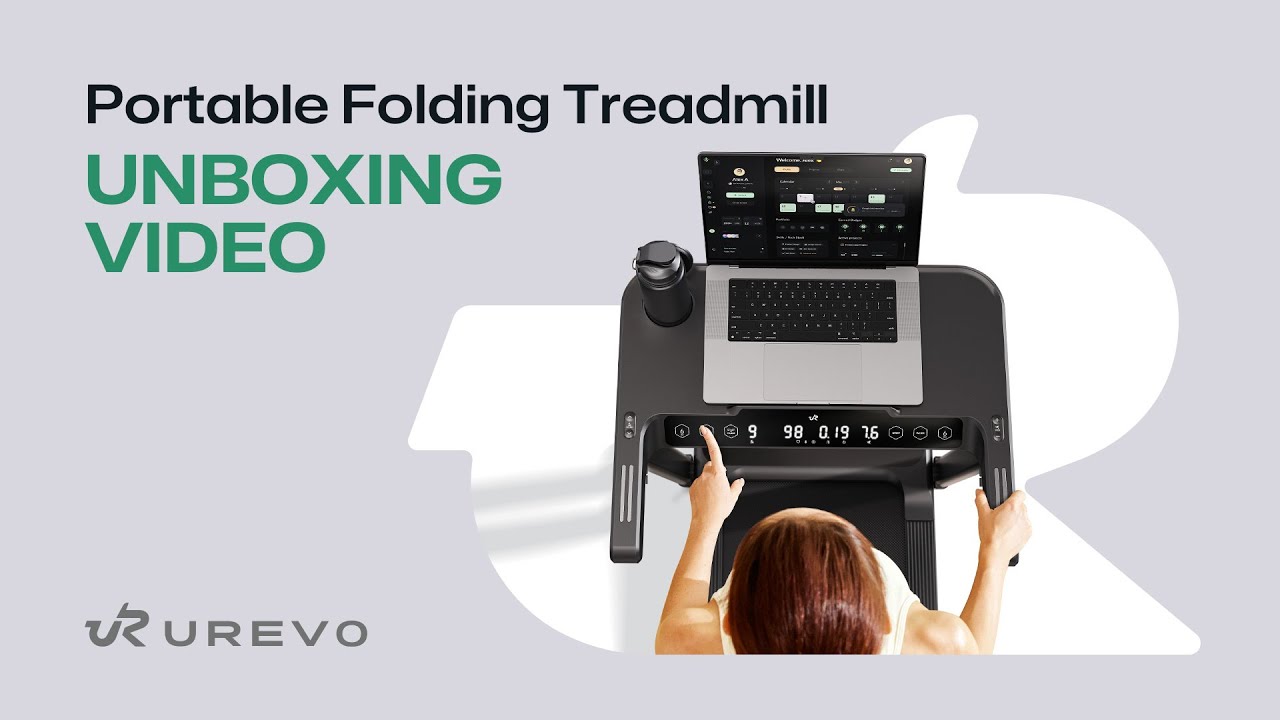 UREVO Foldi 3S Portable Folding Treadmill UNBOXING VIDEO URTM037