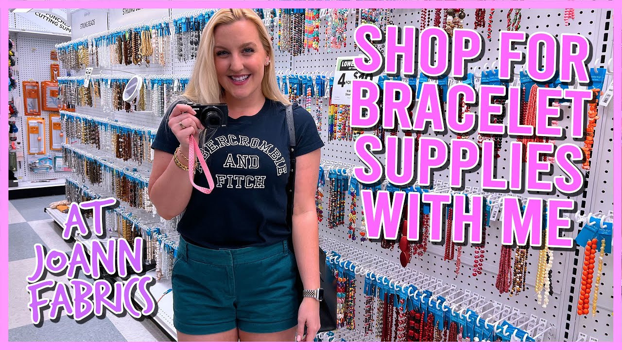 SHOP WITH ME FOR PREPPY BRACELET SUPPLIES AT JOANN FABRICS✨vlog style✨