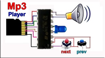 How To Make Mp3 Player at Home | micro sd card mp3 player circuit | DIY Mp3 Player IC Circuit