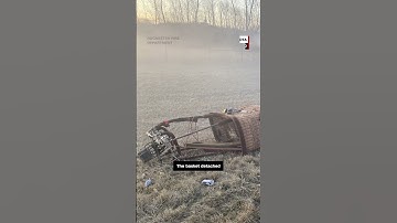 Hot air balloon crashes into power line #cnn #hotairballoon