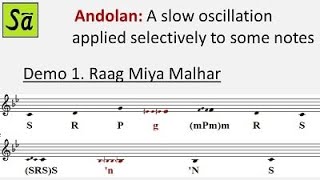 Andolan (oscillation) | Ornamentation in Indian classical music | Raag Hindustani