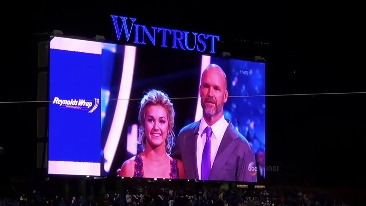 Full David Ross DWTS Cubs Banner Raising 4/10/2017