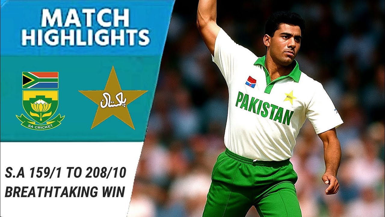 Вакар Юнис: захватывающее дух одно из величайших заклинаний | Южная Африка, 159/1 - 208, все выиг...