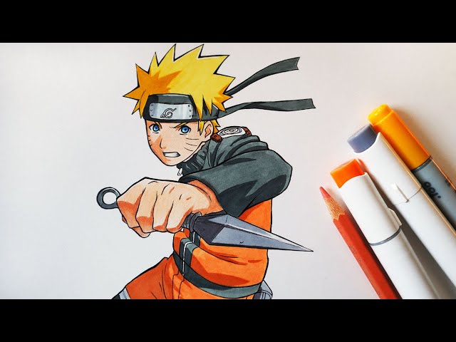 Naruto Uzumaki - Coloured Pencil (Video) by artbox99 on DeviantArt