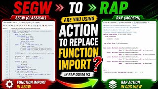 Migrate SEGW Function Import into RAP OData V2 |Step-by-Step