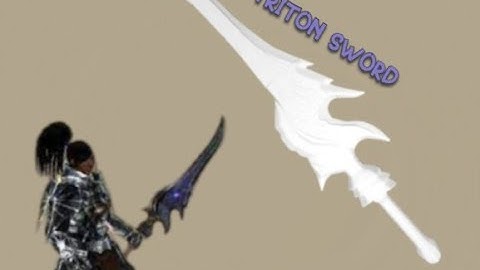 Metin2 Full Triton Sword • 3D Printed Weapon Prop • Metin II Cosplay / Game Replica