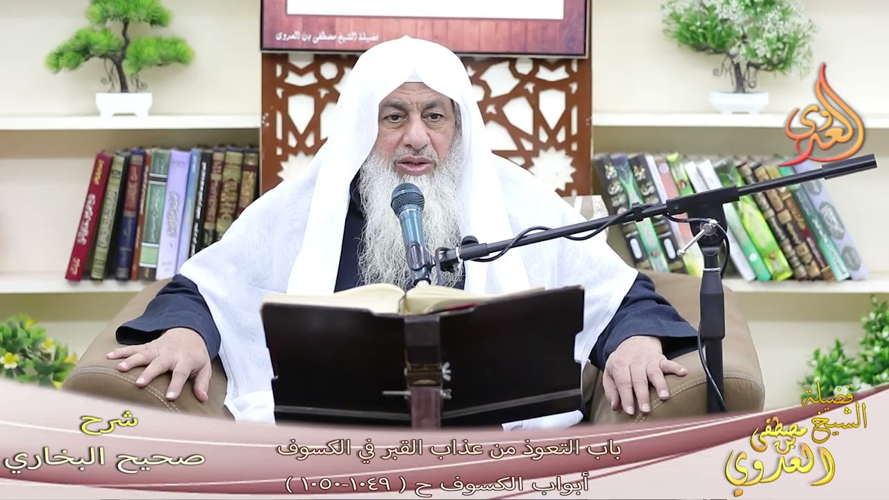 النور الساري ـ البخاري ( 313 ) باب التعوذ من عذاب القبر في الكسوف ـ الشيخ مصطفى العدوي