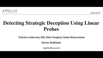 Detecting Strategic Deception Using Linear Probes