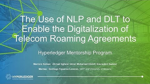 The Use of NLP and DLT to Enable the Digitalization of Telecom Roaming Agreements