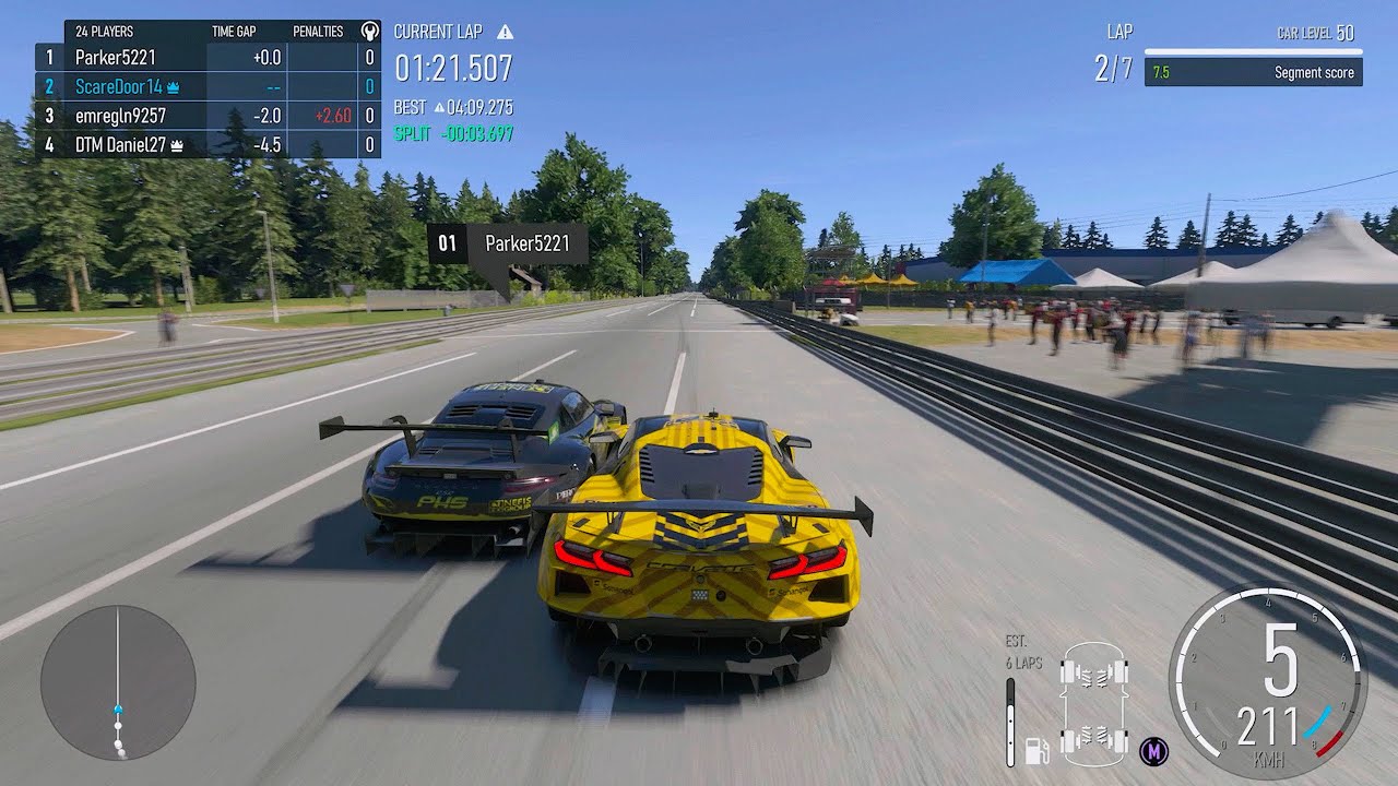 Chevrolet Corvette C8.R Is a Beast Around Le Mans (Forza Motorsport)