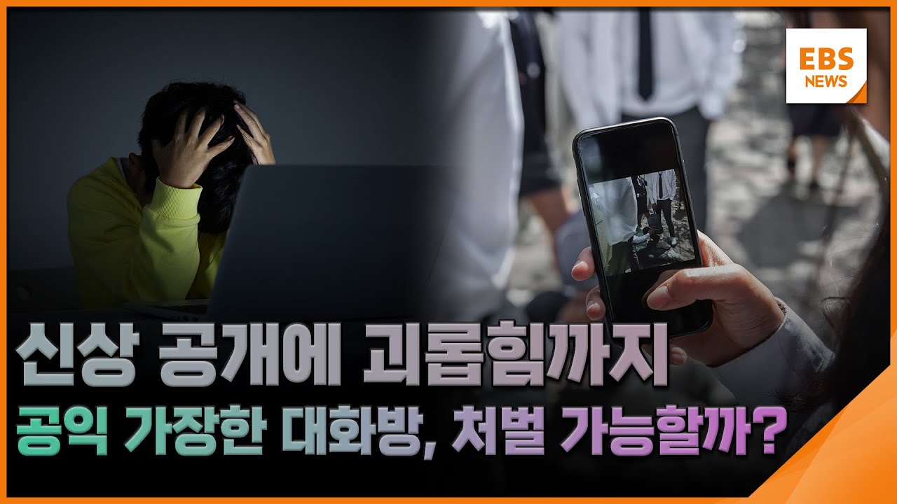 신상 공개에 괴롭힘까지…공익 가장한 대화방, 처벌 가능할까? [뉴스브릿지] / EBS뉴스 2025. 05. 19