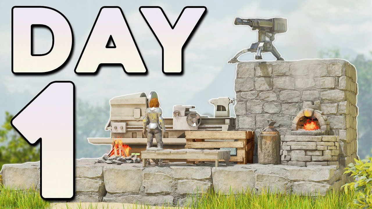 My Day 1 SOLO Start On ARK Survival Ascended! - YouTube