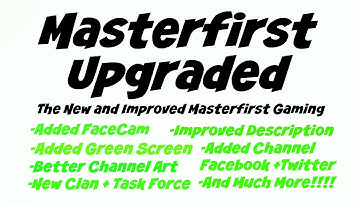 The New and Improved Masterfirst Gaming